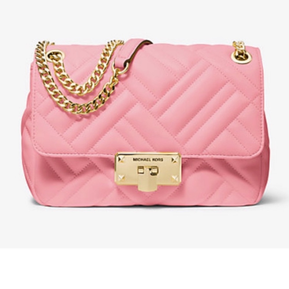 Michael Kors Peyton MD Shoulder Flap Bag - Picture 1 of 11